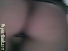Close-up of a gorgeous blonde white amateur honey's hairy, obscene cleft